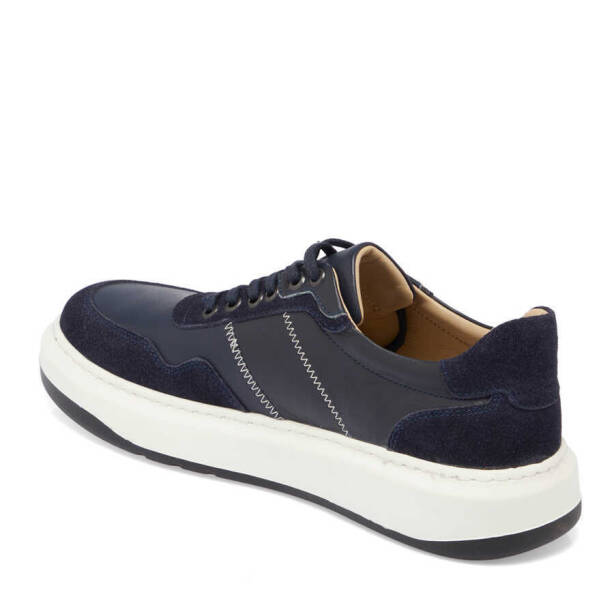 Lacivert Deri Erkek Sneaker - E24I1AY56826-W32 - 2