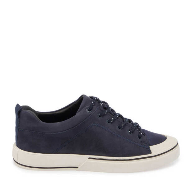 Lacivert Deri Erkek Sneaker - E24I1AY56827-A31 - 3