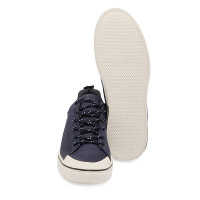  Lacivert Deri Erkek Sneaker - E24I1AY56827-A31 - 4