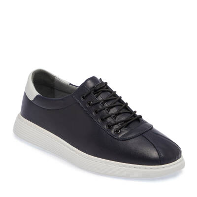  Lacivert Deri Erkek Sneaker - E24I1AY56838-A31 