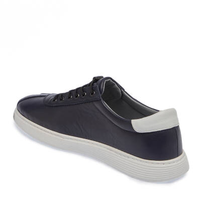  Lacivert Deri Erkek Sneaker - E24I1AY56838-A31 - 2