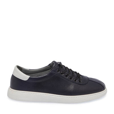  Lacivert Deri Erkek Sneaker - E24I1AY56838-A31 - 3