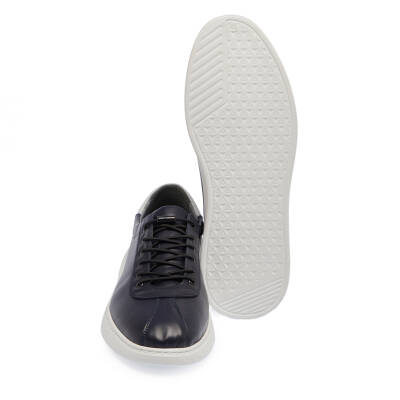  Lacivert Deri Erkek Sneaker - E24I1AY56838-A31 - 4