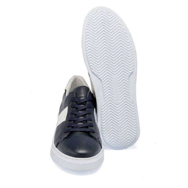 Lacivert Deri Erkek Sneaker - E24I1AY56840-A31 - 4