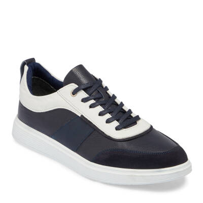 Lacivert Deri Erkek Sneaker - E24I1AY56842-A31 