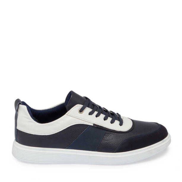 Lacivert Deri Erkek Sneaker - E24I1AY56842-A31 - 3