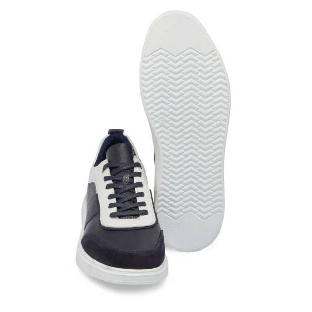 Lacivert Deri Erkek Sneaker - E24I1AY56842-A31 - 4