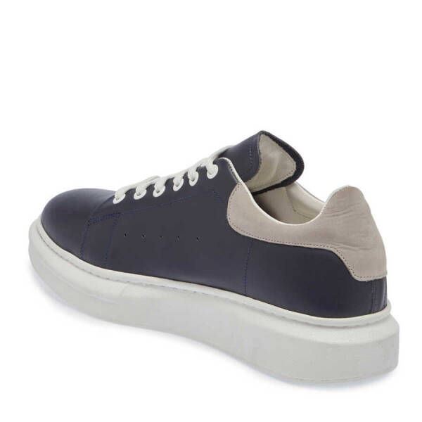 Lacivert Hakiki Deri Erkek Sneaker - E24I1AY56843-Q9E - 3