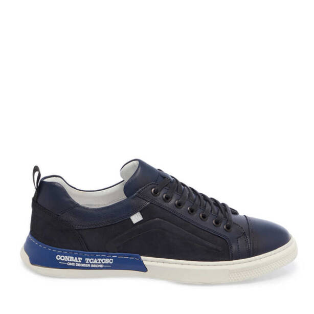 Lacivert Deri Erkek Sneaker - E24I1AY56847-C72 - 3