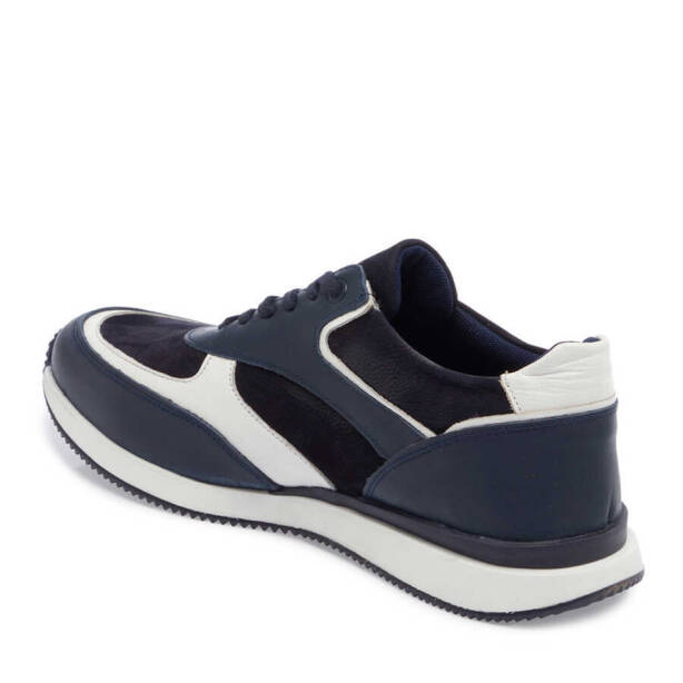Lacivert Deri Erkek Sneaker - E24I1AY56852-A31 - 2