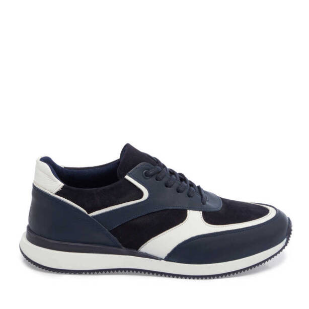 Lacivert Deri Erkek Sneaker - E24I1AY56852-A31 - 3