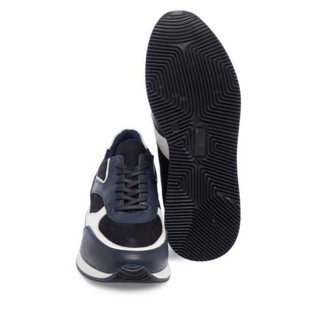 Lacivert Deri Erkek Sneaker - E24I1AY56852-A31 - 4
