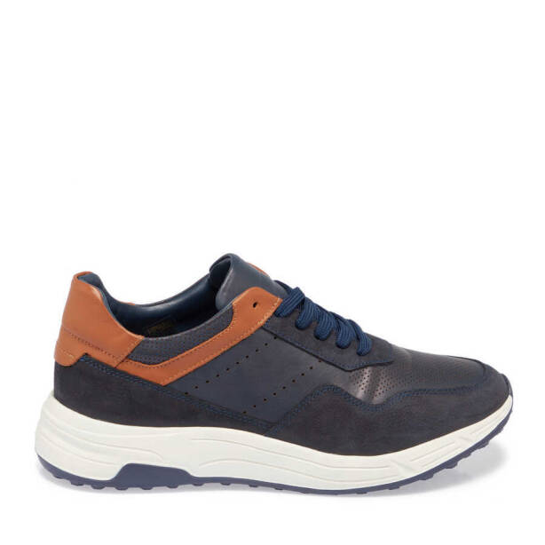 Lacivert Deri Erkek Sneaker - E24I1AY56859-A31 - 3