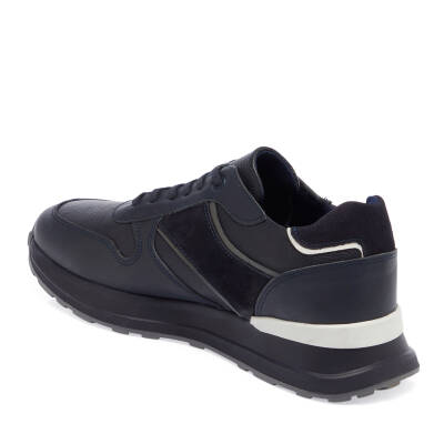  Lacivert Deri Erkek Sneaker - E24I1AY56909-A31 - 2