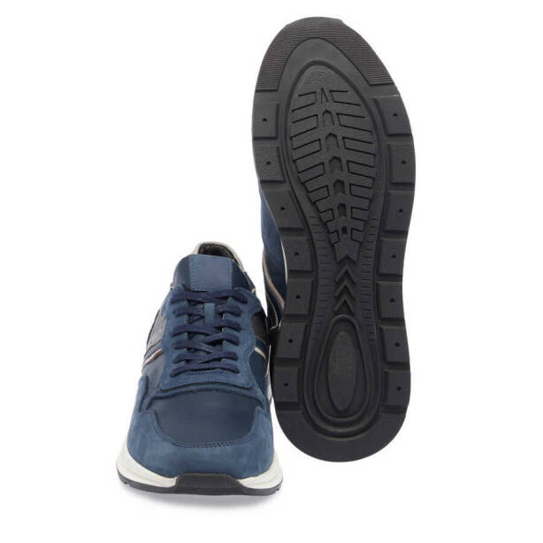 Lacivert Deri Erkek Sneaker - E24I1AY56913-C39 - 4