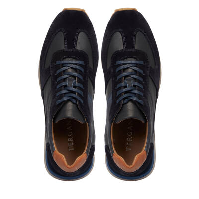 Lacivert Deri Erkek Sneaker - E24I1AY56915-W32 - 5