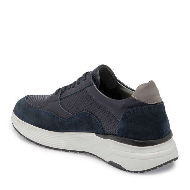 Lacivert Deri Erkek Sneaker - E24S1AY56935-A31 - Tergan