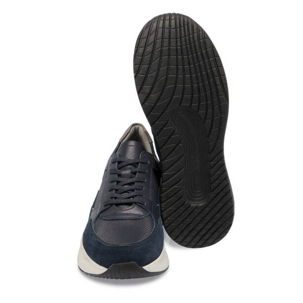 Lacivert Deri Erkek Sneaker - E24S1AY56935-A31 - Tergan