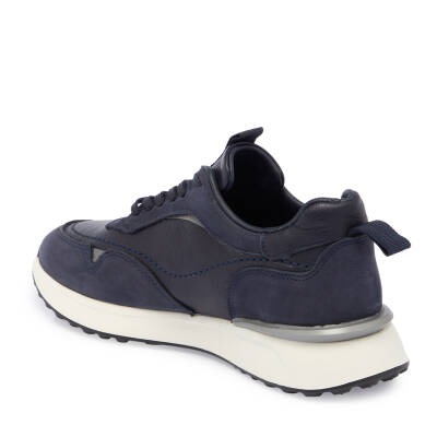  Lacivert Deri Erkek Sneaker - E24S1AY56936-A31 - 2