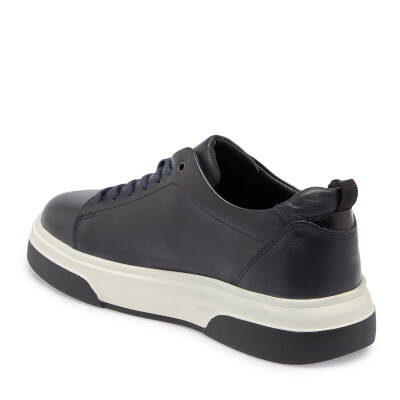  Lacivert Deri Erkek Sneaker - E24S1AY56937-C72 - 2