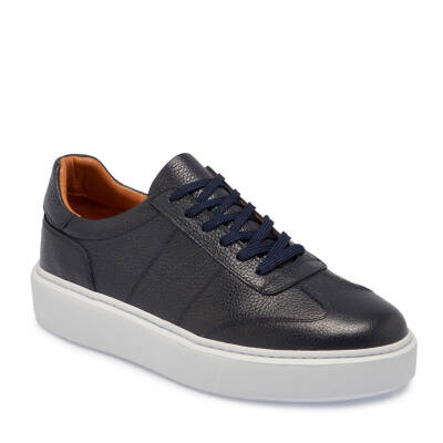 Lacivert Deri Erkek Sneaker - E24S1AY56960-A38 