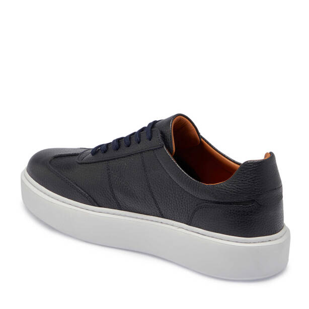Lacivert Deri Erkek Sneaker - E24S1AY56960-A38 - 2