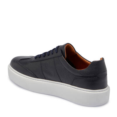 Lacivert Deri Erkek Sneaker - E24S1AY56960-A38 - 2
