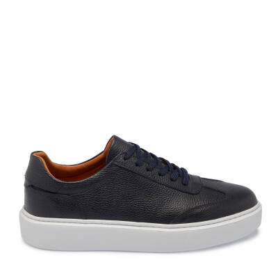 Lacivert Deri Erkek Sneaker - E24S1AY56960-A38 - 3