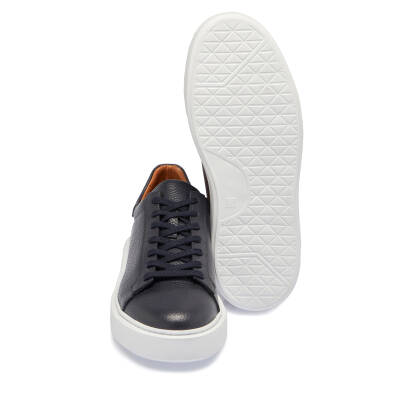  Lacivert Deri Erkek Sneaker - E24S1AY56961-A38 - 4