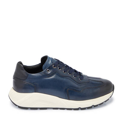 Lacivert Deri Erkek Sneaker - E24S1AY56975-D2R - 3