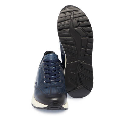 Lacivert Deri Erkek Sneaker - E24S1AY56975-D2R - 4