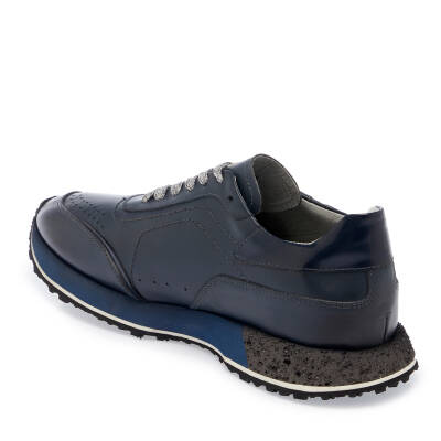  Lacivert Deri Erkek Sneaker - E24S1AY56979-C72 - 2