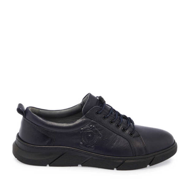 Lacivert Deri Erkek Sneaker - E24S1AY57007-A31 - 3