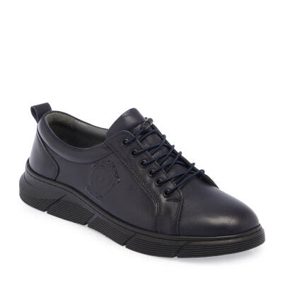  Lacivert Deri Erkek Sneaker - E24S1AY57007-A31 