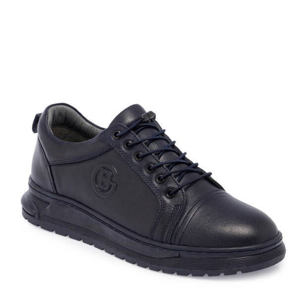 Lacivert Deri Erkek Sneaker - E24S1AY57008-A31 - Tergan