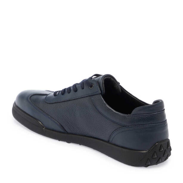 Lacivert Deri Erkek Sneaker - E24S1AY57009-A38 - Tergan