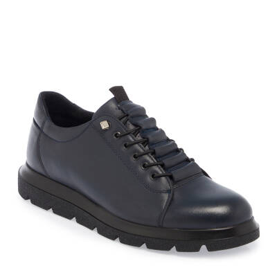 Lacivert Deri Erkek Sneaker - E24S1AY57010-A31 