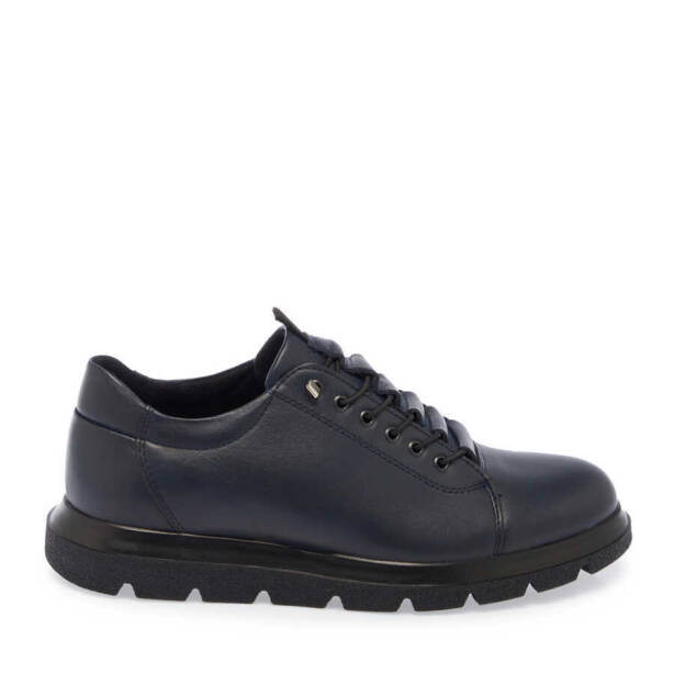 Lacivert Deri Erkek Sneaker - E24S1AY57010-A31 - 3