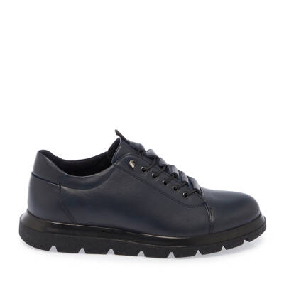 Lacivert Deri Erkek Sneaker - E24S1AY57010-A31 - 3
