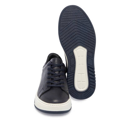 Lacivert Deri Erkek Sneaker - E24S1AY57024-A38 - 4
