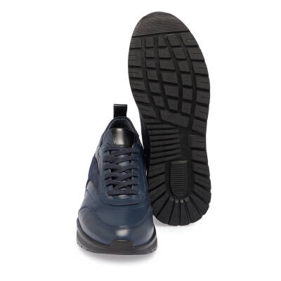Lacivert Deri Erkek Sneaker - E24S1AY57026-A31 - 4