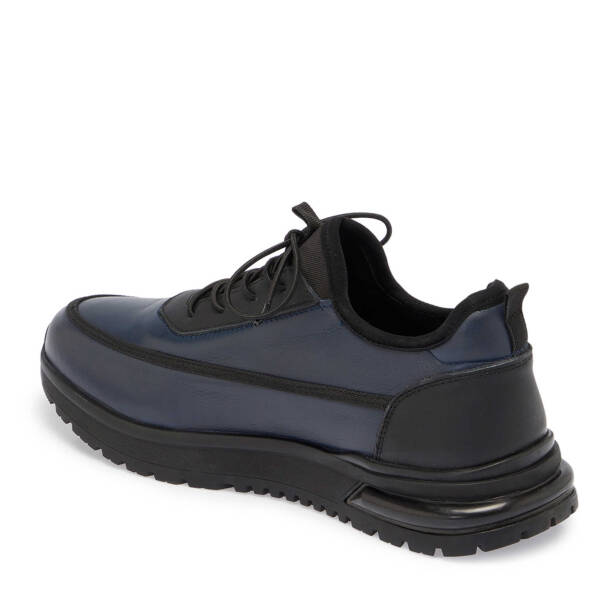 Lacivert Deri Erkek Sneaker - E24S1AY57027-A31 - Tergan