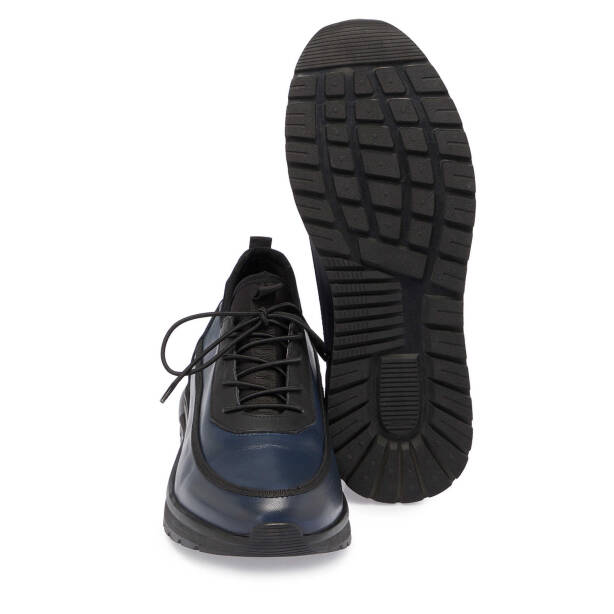 Lacivert Deri Erkek Sneaker - E24S1AY57027-A31 - Tergan