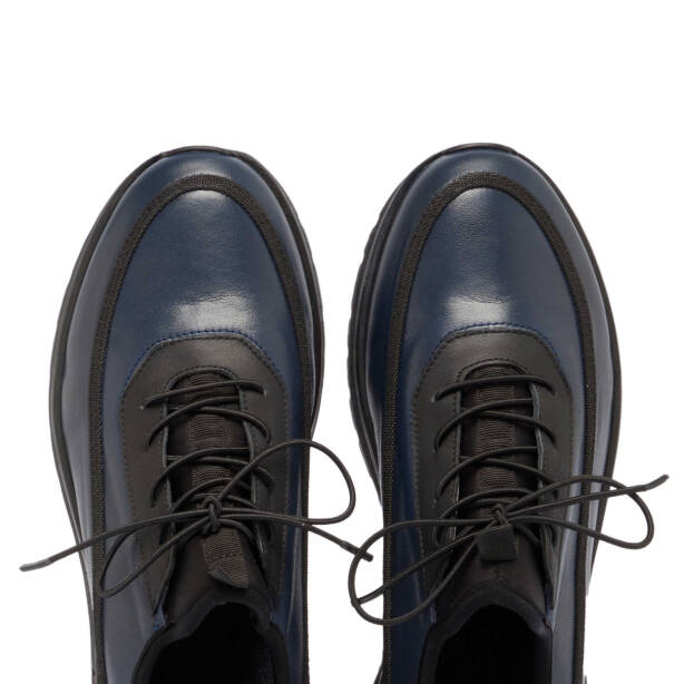 Lacivert Deri Erkek Sneaker - E24S1AY57027-A31 - Tergan