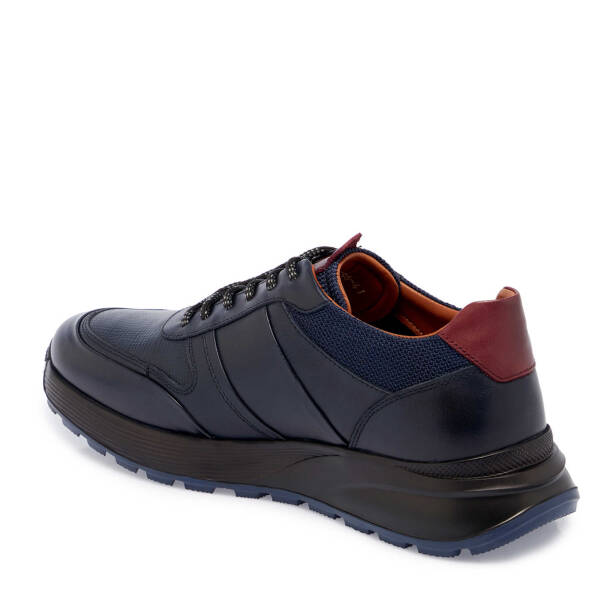 Lacivert Deri Erkek Sneaker - E24S1AY57056-A31 - 2
