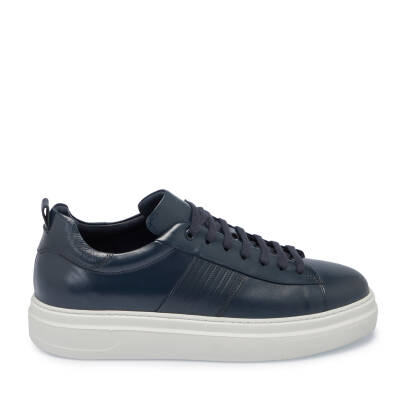 Lacivert Deri Erkek Sneaker - E24S1AY57066-C72 - 3