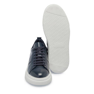 Lacivert Deri Erkek Sneaker - E24S1AY57066-C72 - 4