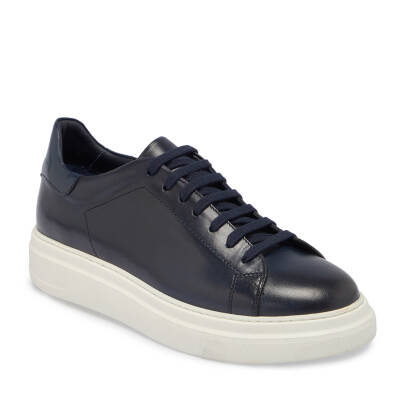  Lacivert Deri Erkek Sneaker - E24S1AY57067-C72 