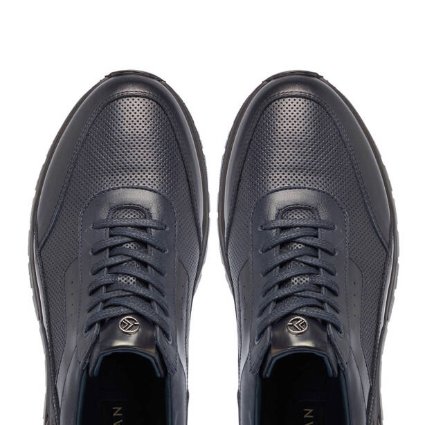 Lacivert Deri Erkek Sneaker - E24S1AY57077-A31 - 5