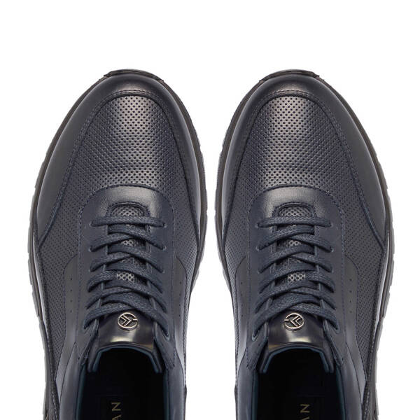 Lacivert Deri Erkek Sneaker - E24S1AY57077-A31 - 5